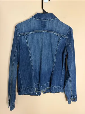 GAP Women's Medium Blue Denim Jean Jacket thumbnail 5