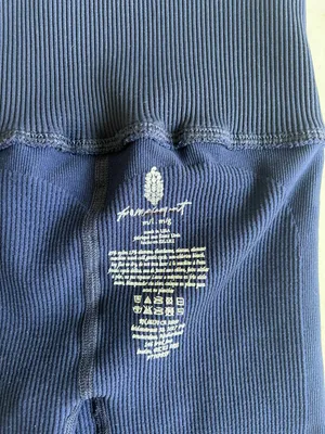 Free People Movement Navy Blue Biker Shorts thumbnail 6
