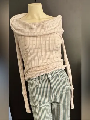We The Free Snow Bunny Girlfriend Off Shoulder Top Womens small thumbnail 2