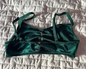 LA Hearts Velvet Green Cinched Bralette Size XS thumbnail 2