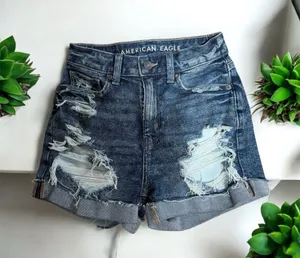 American Eagle Distressed Mom Shorts Stretch 00 thumbnail 1