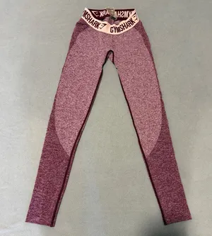 Gymshark Flex Seamless Burgundy Marl Contour Workout Leggings Women’s XS thumbnail 1