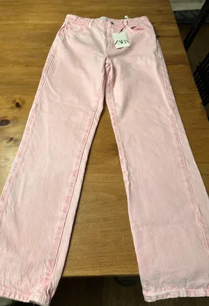 Zara High Rise Straight Jeans - Size 4 thumbnail 2