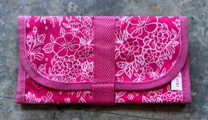 NWOT all you pink wallet with multiple slots. Double Velcro thumbnail 1