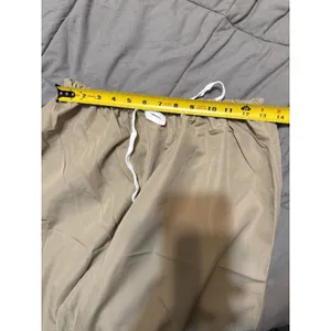 Beige Scrub Work Pants L Blood Resistant Latex Free 30" Inseam Pockets New thumbnail 11