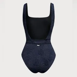 Berlook Blue Shimmer Textured One-Piece Swimsuit thumbnail 8