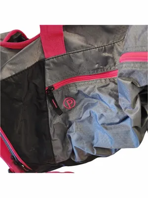 Gray and Pink Women's gym bag thumbnail 4