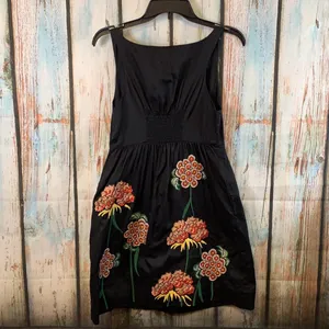 Anthropologie Floreat Embroidered Floral Dress Size Small thumbnail 6