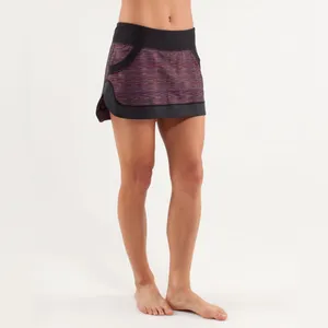 Lululemon Run For All Skirt sz 2 Space Dye Black thumbnail 2
