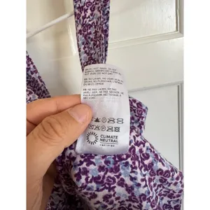 Reformation Hester purple floral sleeveless top size 0 thumbnail 6