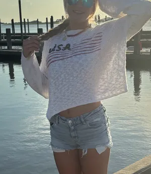 USA Sweater White thumbnail 2