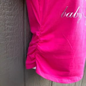 New Y2K Baby Phat Hot Pink Sz Small Ruched bedazzled Rhinestones Hip Hop Grunge thumbnail 2