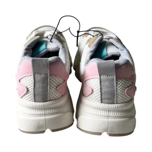 Streetwear Society Womens Chunky Platform Sneakers White Tan‎ Pink Teal Size 8 thumbnail 4