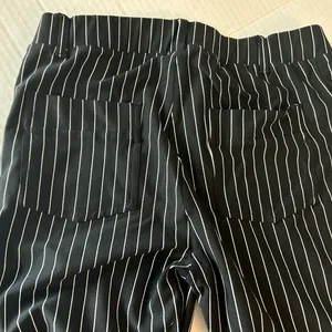 Yogipace Black and White Striped Women's Pants work/yoga pull on straight leg thumbnail 5