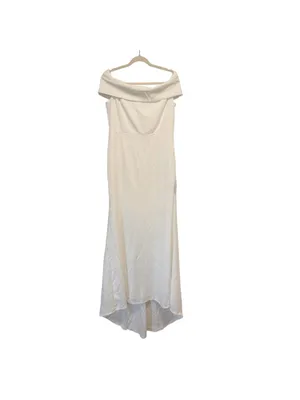 Lulu's Off-Shoulder Exceptional Romance Mermaid Maxi Dress XL White NWT thumbnail 3