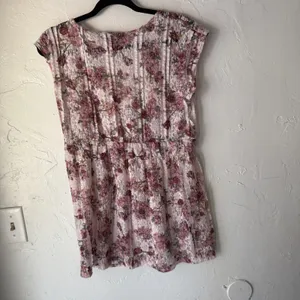 Vanity Y2k Fairy Lace Large Floral Lace Boho Sheer‎ Cap Sleeve Going Out Top thumbnail 8