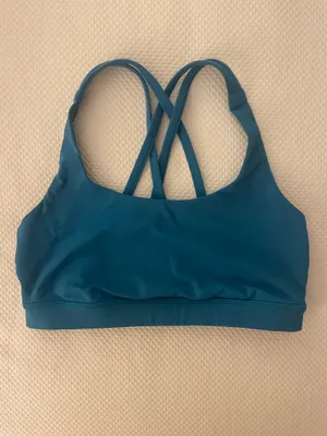 Lululemon Hawaiian blue sports bra thumbnail 2