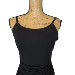 Lovers + Friends Black Ruched Bodycon Mini Dress Tulip Hem Clubwear Size Small‎ thumbnail 2