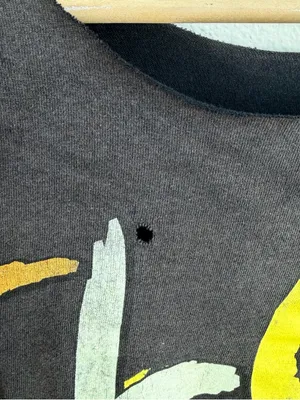 TLC No Scrubs black off the shoulder graphic tee thumbnail 3