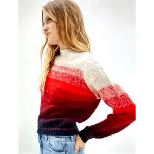 Red Ombre Long Sleeve Mock Neck Soft American Eagle Outfitters Sweater size M thumbnail 4