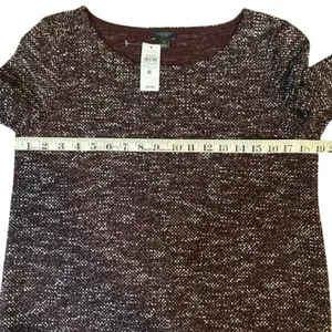 ANN TAYLOR FACTORY 3/4 Length Sleeve in Burgundy, Size M New with tag MSRP $60 thumbnail 11