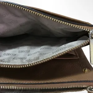 Michael Kors Brown Leather Messenger Bag thumbnail 6