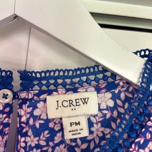 J.crew floral ruffle sleeve long sleeve blouse mp thumbnail 5