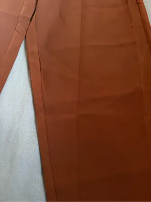 SHEIN Wide-Leg High-Rise Pants in Burnt Orange thumbnail 2
