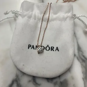 Pandora Sparkling Heart Collier Necklace 14k rose gold plating thumbnail 6