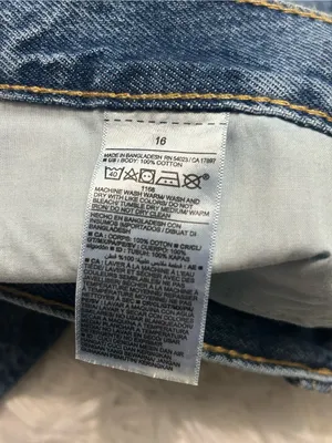 Old Navy cut off denim jean shorts high rise woman’s size 16 NWT thumbnail 5