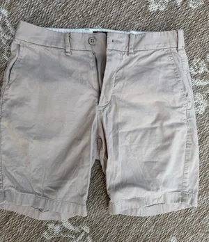 Abercrombie & Fitch Light Beige Flat-Front women Shorts thumbnail 1