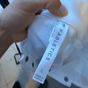 Fabletics White Year Round Terry Front Snap Sweatshirt thumbnail 4