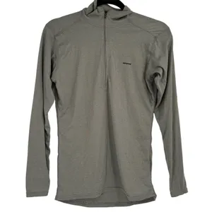 Patagonia Capilene Grey Zip Pullover Size Small thumbnail 1