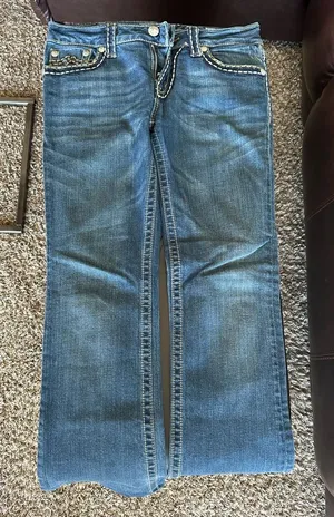 Miss Me Women's Blue Irene Boot Cut Jeans thumbnail 1