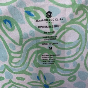 Jean-Pierre Klifa D-Skirt Reversible M Green Blue Tentacle Tales Stretch Coastal thumbnail 5