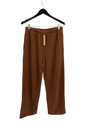Skims Cotton Fleece classic straight leg pant bison, medium New with tags thumbnail 1