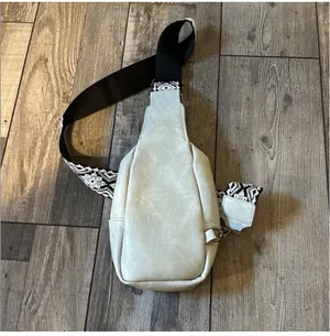 Faux Leather Crossbody Bag White thumbnail 2