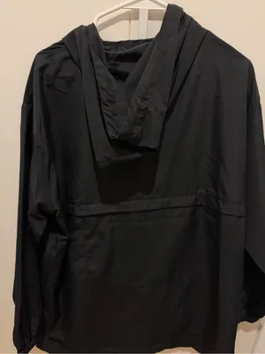 Calvin Klein Black Hooded Zip Windbreaker with added Gold Crest Patch used thumbnail 5
