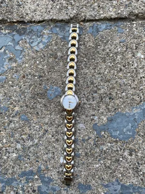 vintage watch with heart detailed band thumbnail 5