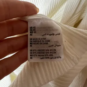 And Now This white ribbed Queen Anne neckline sweater blouse WOMENS 3X plus thumbnail 4