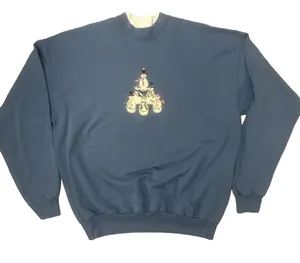 Vntg 90s Grandma Cottage Core 1X Sweatshirt Ugly Christmas Sweater Granny Cozy‎ thumbnail 1