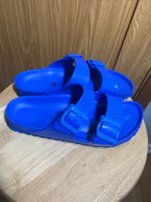 Birkenstock Unisex Bright Blue Two-Buckle EVA Sandals thumbnail 4