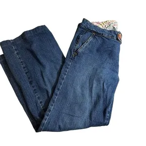 Lilly Pulitzer Jeans Women 8 Blue Low Rise Wide Leg‎ Denim Stretch Casual thumbnail 3