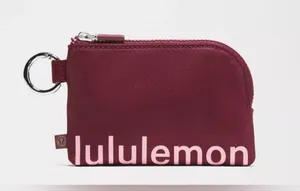 Lululemon NWT Clippable Card Pouch Burgundy Wristlet thumbnail 2