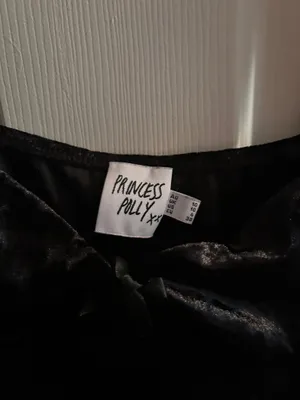 Princess Polly Black Velour Mini Dress thumbnail 5