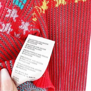 NEW Urban Outfitters‎ BDG Sky High Fair Isle Ribbed Sweater Women's XS Red thumbnail 7
