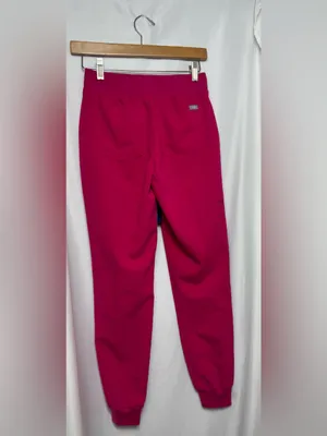 FIGS Scrub Set Top & Jogger Pants Magenta Medical Uniform XXS thumbnail 8