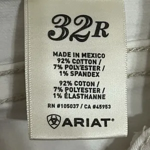 Ariat Women's White High Rise‎ Boyfriend 5" Shorts Size 32R Embroidered thumbnail 10