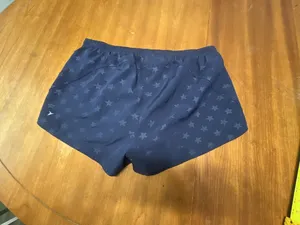 Old Navy Active Go-Dry Athletic Shorts Women's Large Navy Blue Star Print thumbnail 6