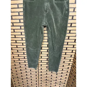 American Eagle Olive Green‎ Corduroy High Rise Jeggings Size 8 X-Short thumbnail 4